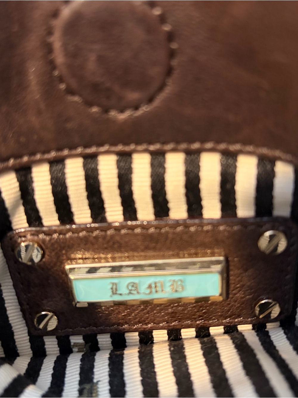Gwen Stefani L.A.M.B  Brown Leather Crossbody Bag - Picture 4 of 5